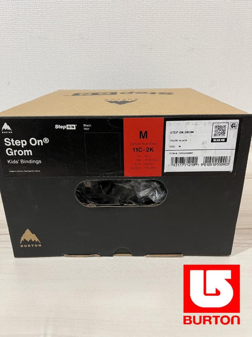 Burton Step On キッズ　ビンディング サイズＭ　ブラック