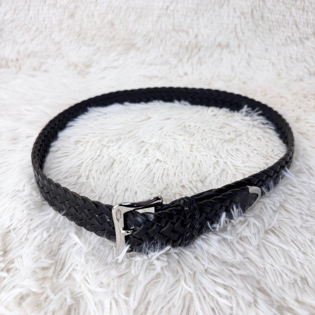 J&M Davidson メッシュベルト 30mm 80/32 レザー ブラック