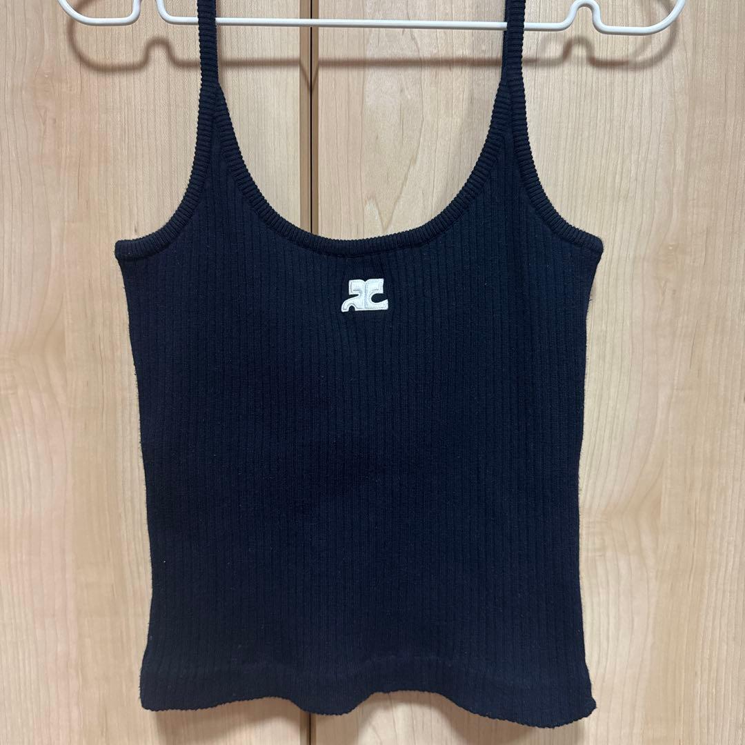 courrèges ネイビー キャミソール