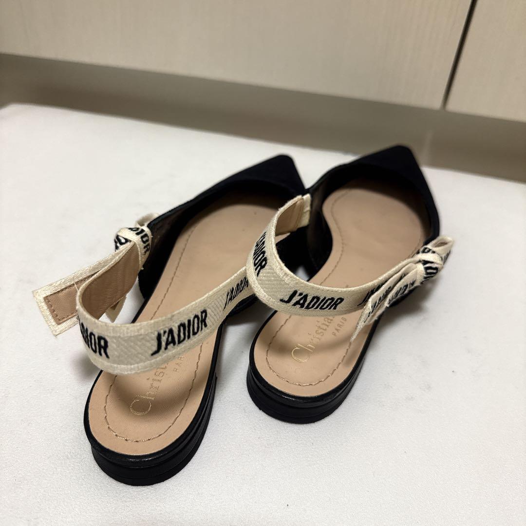 【希少】Dior J’ADIOR フラットシューズ 35.5 ミュール　サンダル