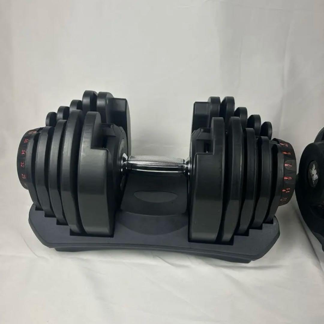 ①BARWING調整可能ダンベル 5kg-40kg1/2(送料込み)