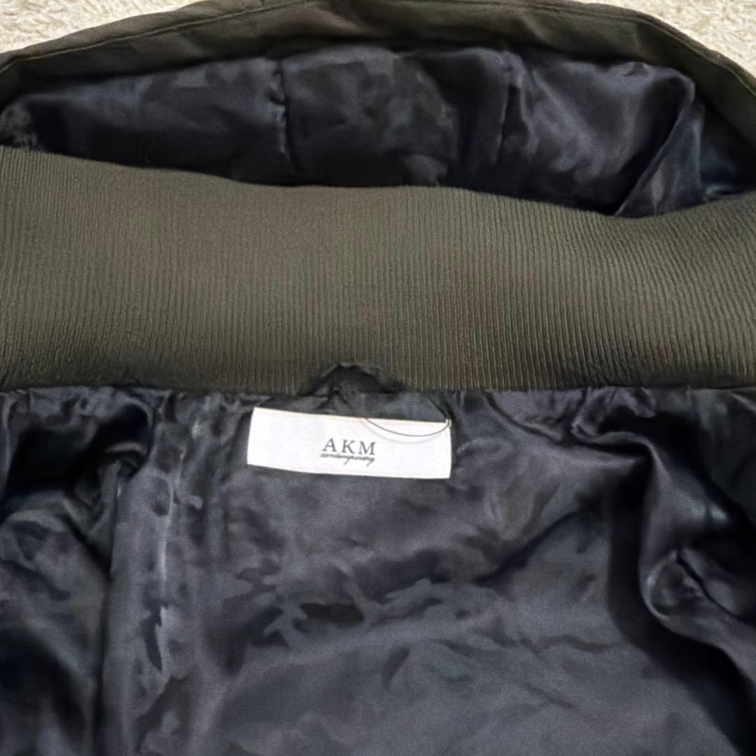 AKM Contemporary ダウンジャケット M カーキ 美品 フード付