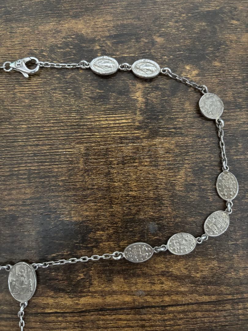 牛*様 DOLCE&GABBANA シルバー ロザリオスタイル ネックレス