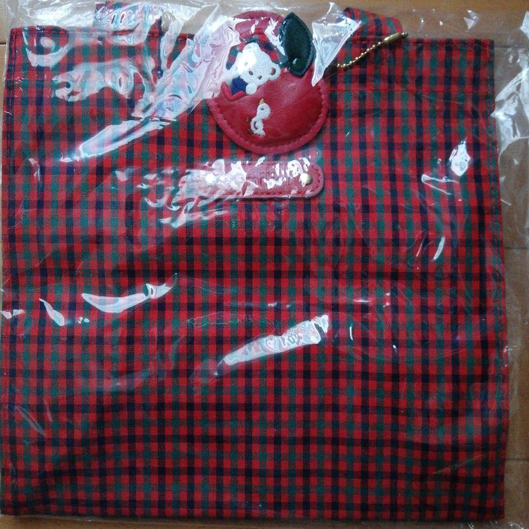 familier 赤と緑のチェック ハンドバッグ