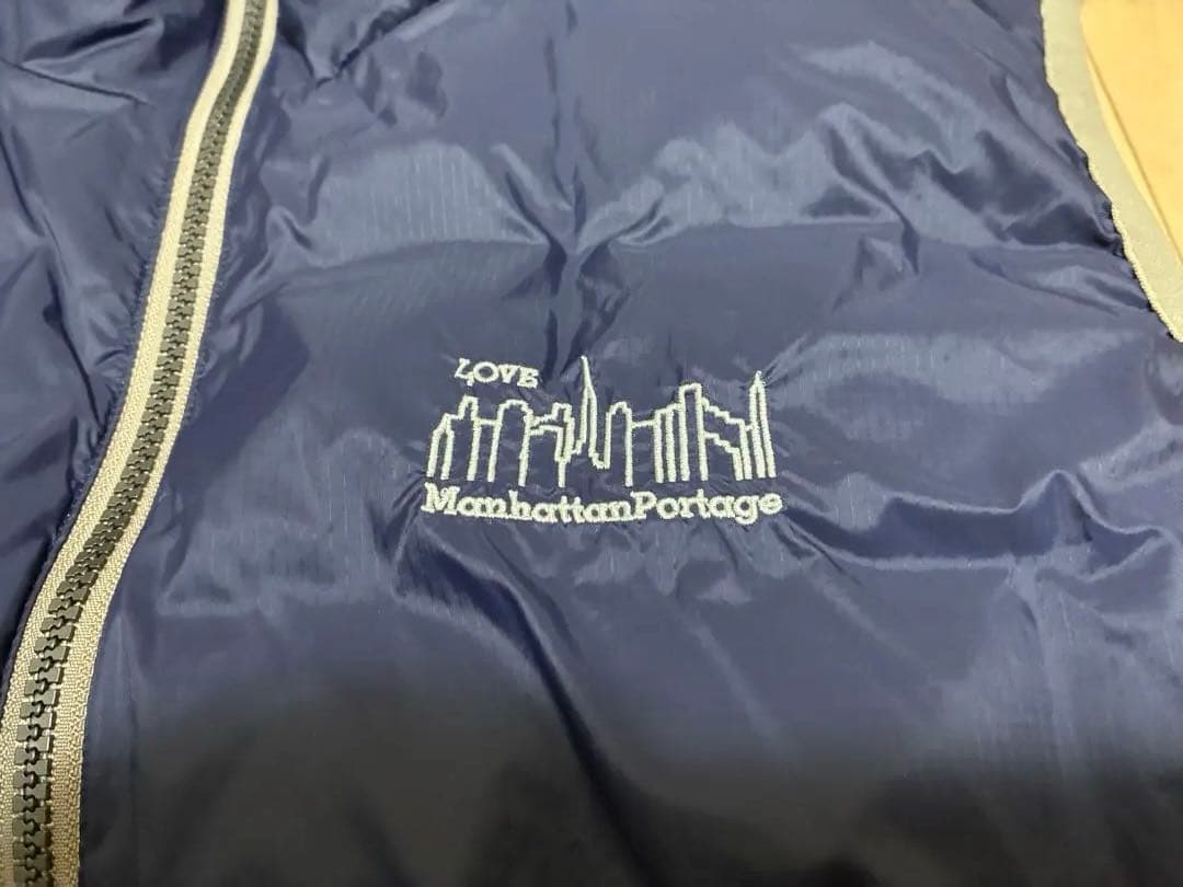 Manhattan Portage × TAION リバーシブルダウンベスト　Ｍ