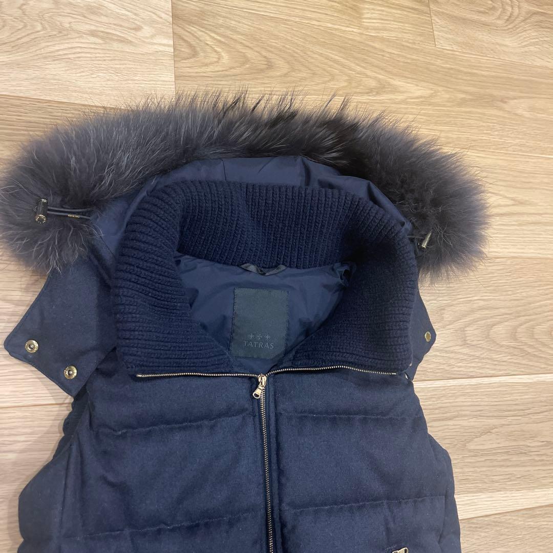 極美品☆ タトラス　TATRAS ネイビー ウール　01 ダウン　ベスト
