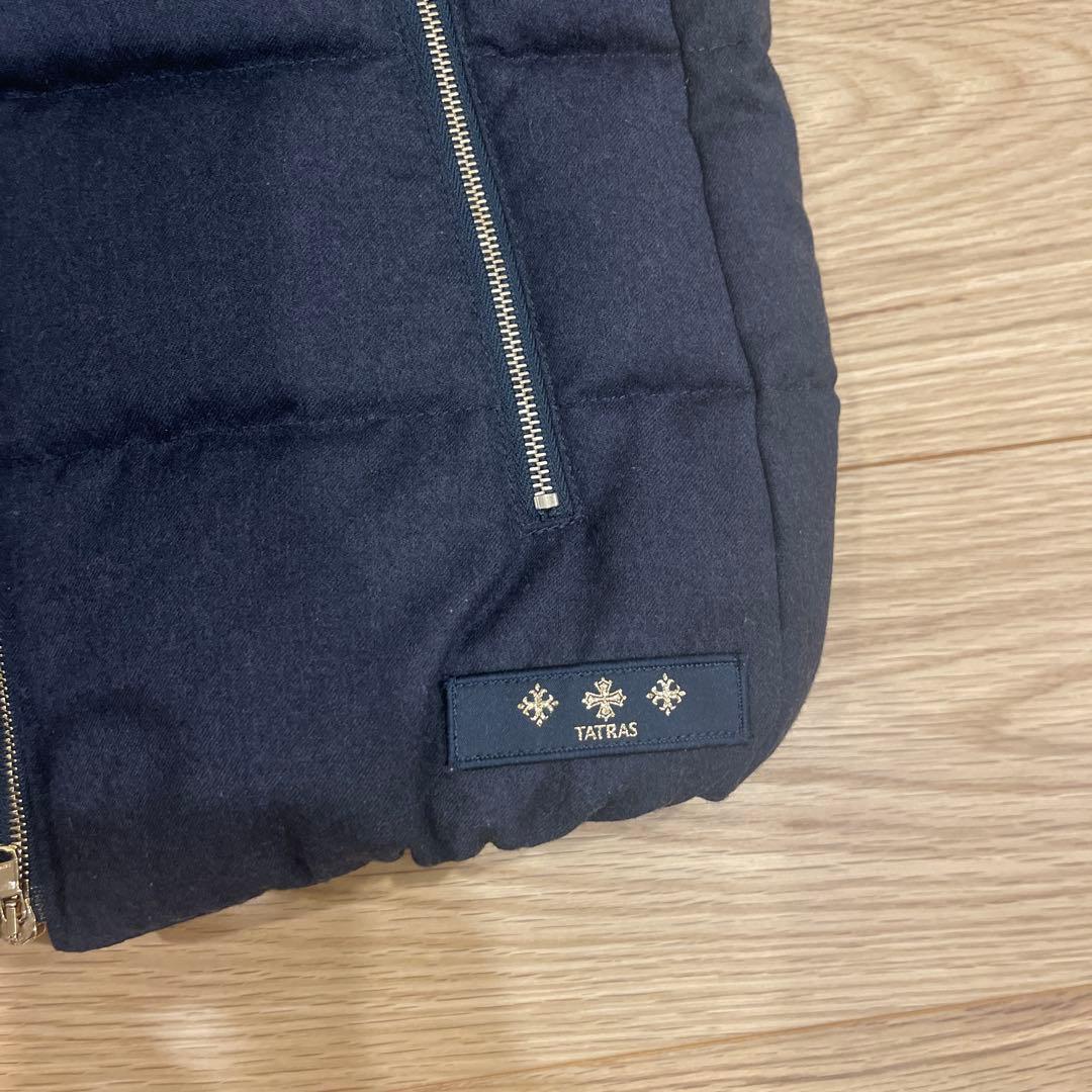 極美品☆ タトラス　TATRAS ネイビー ウール　01 ダウン　ベスト