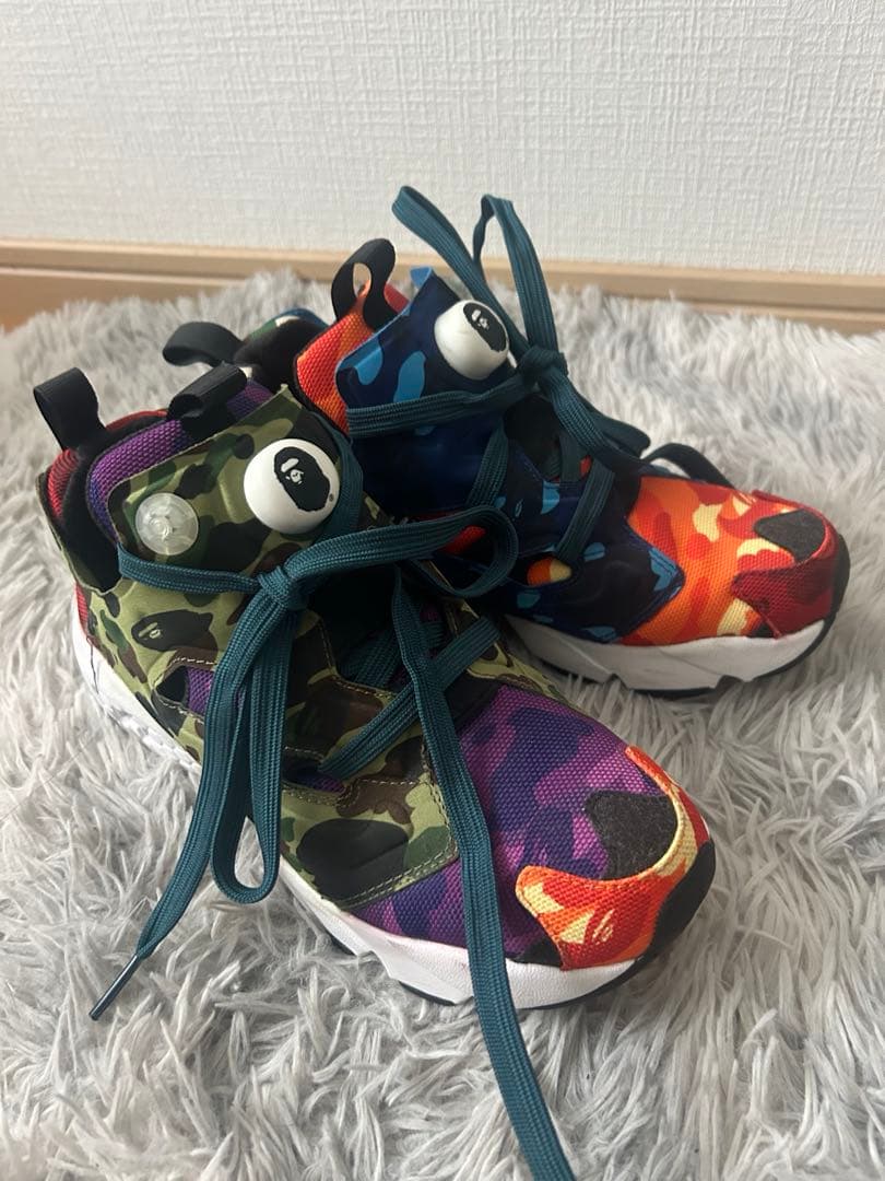 A BATHING APE BAPE STA カモフラージュシューズ　24センチ