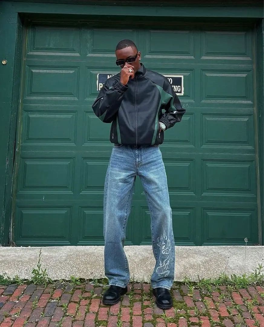 芋*機様 メンズ　レザージャケット　supreme martine rose b