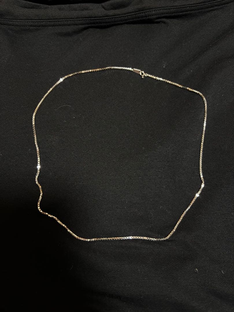 プラチナネックレス　ベネチアンチェーン　Pt850　長さ50cm　幅1.6mm