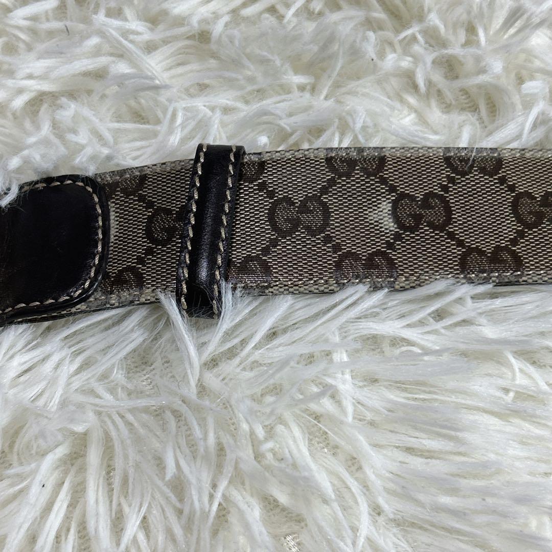 GUCCI GGスプリームキャンバスベルト 85/34