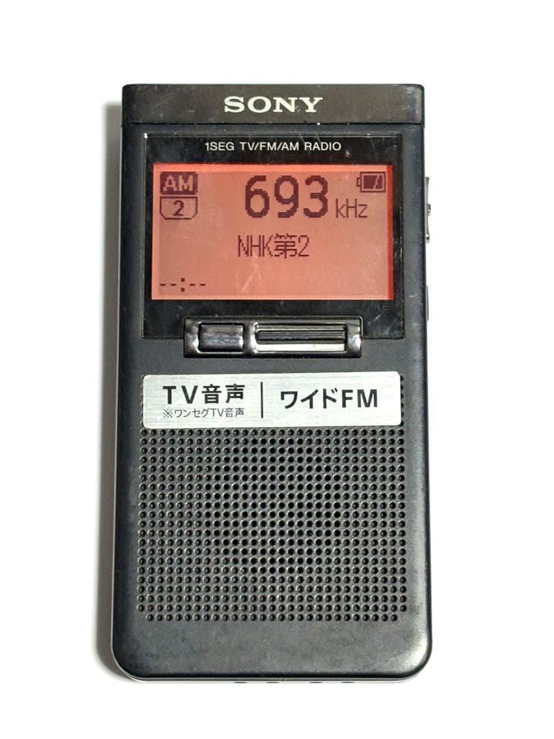 SONY ポケットラジオ FM/AMラジオ SRF-T355 動作品