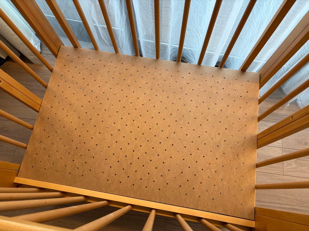 石崎家具 ハイタイプ ミニベビーベッド ワンタッチハイベッドプチ【B品】日本製