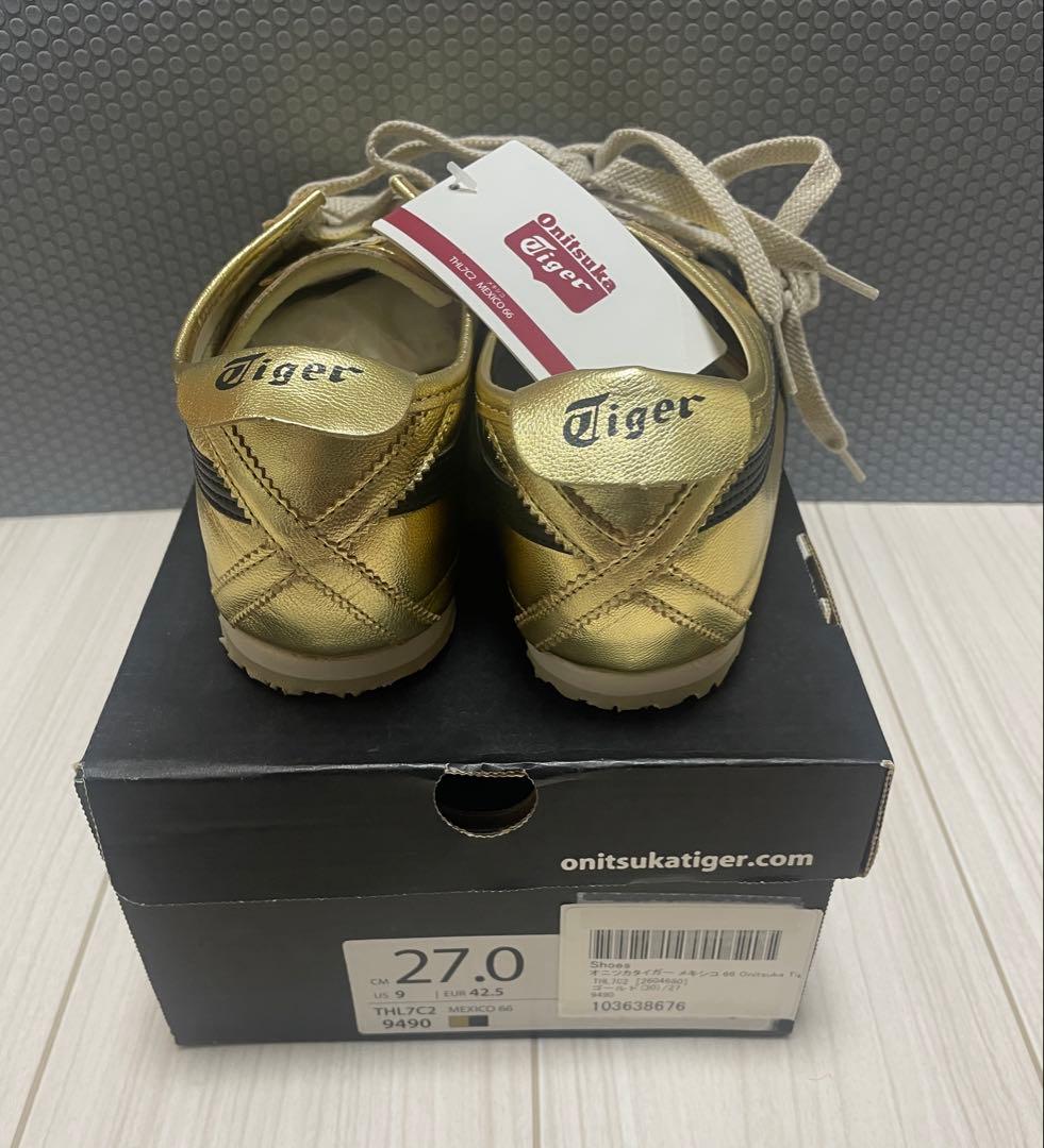 モ*ス様 Onitsuka Tiger ゴールド スニーカー 27.0cm