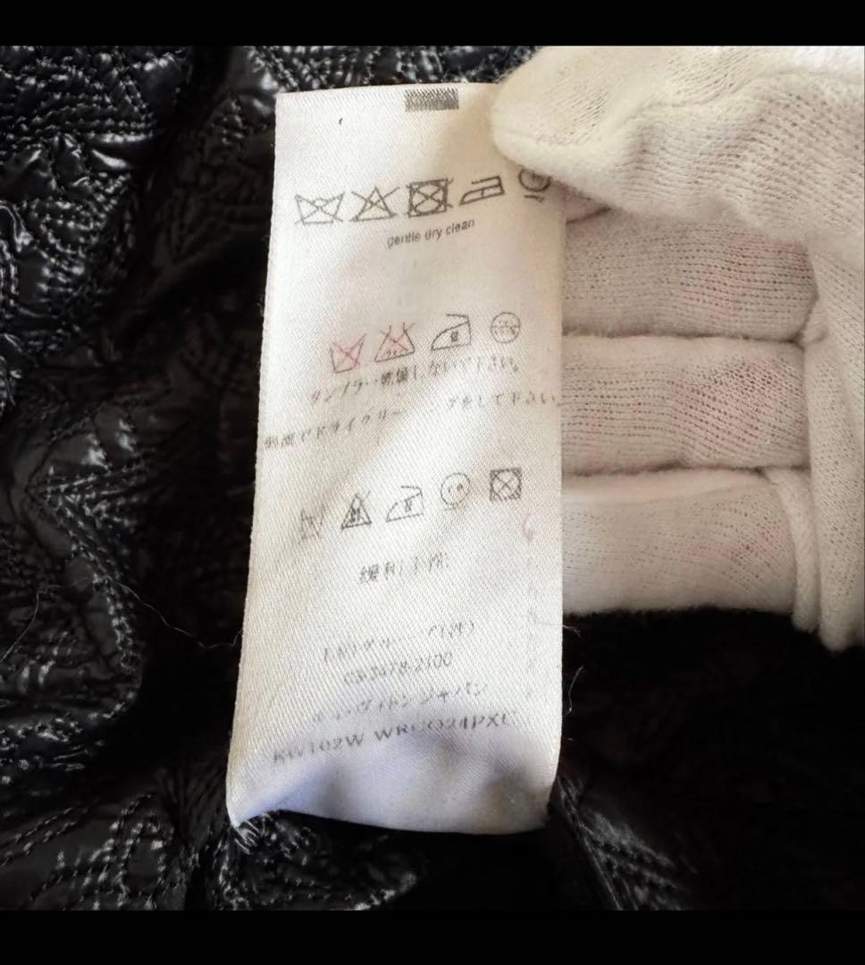 美品　ルイヴィトン　3way　ダウンジャケット　フラワーモチーフ　LV金具　黒