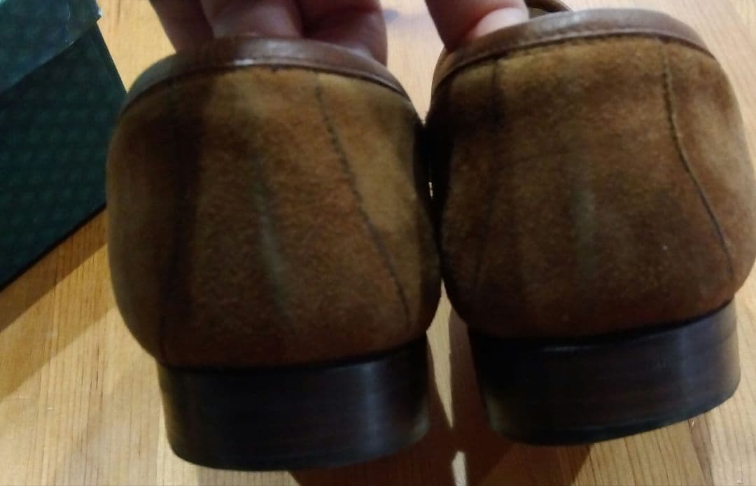 GUCCI グッチ ビットローファー スエード ブラウン レディース37c