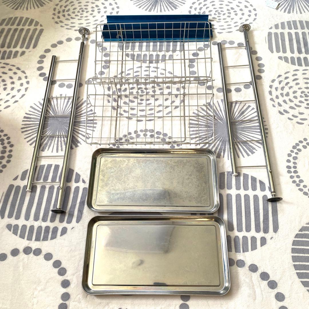 【燕三条】突っ張り式　ステンレス水切り