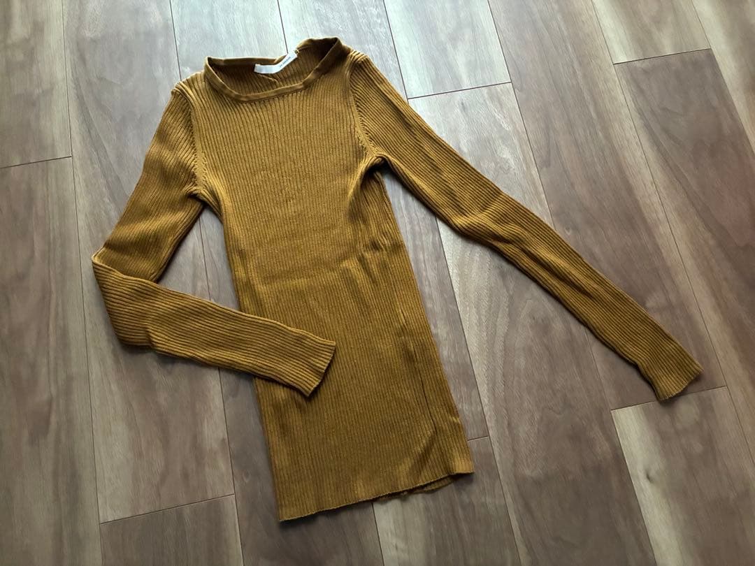 最終値下『リゼッタLisette』シシリア定番リブラウンドネックセーターカネル