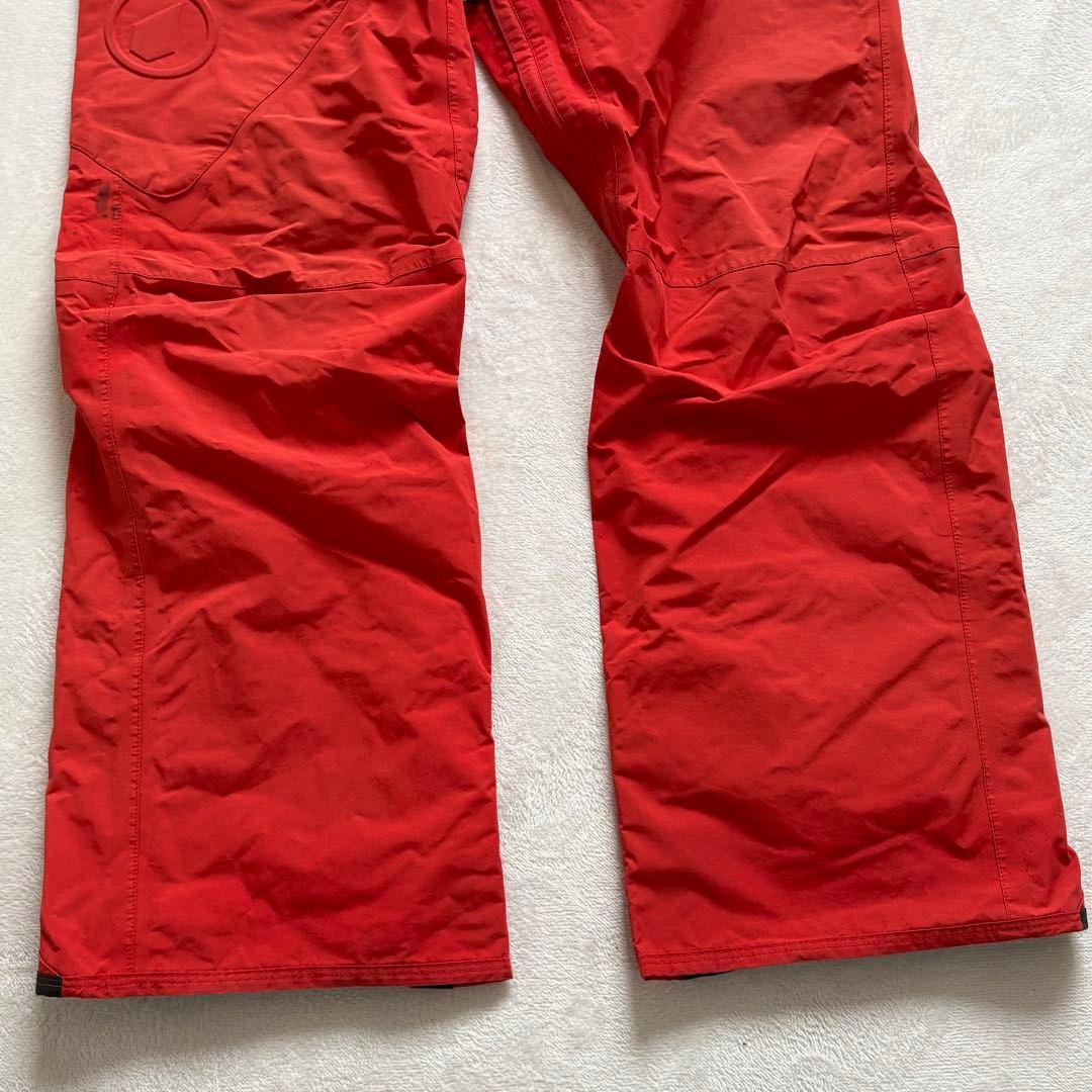 【VOLCOM】GORE-TEX スノーボードパンツ レッド メンズL 防水防風