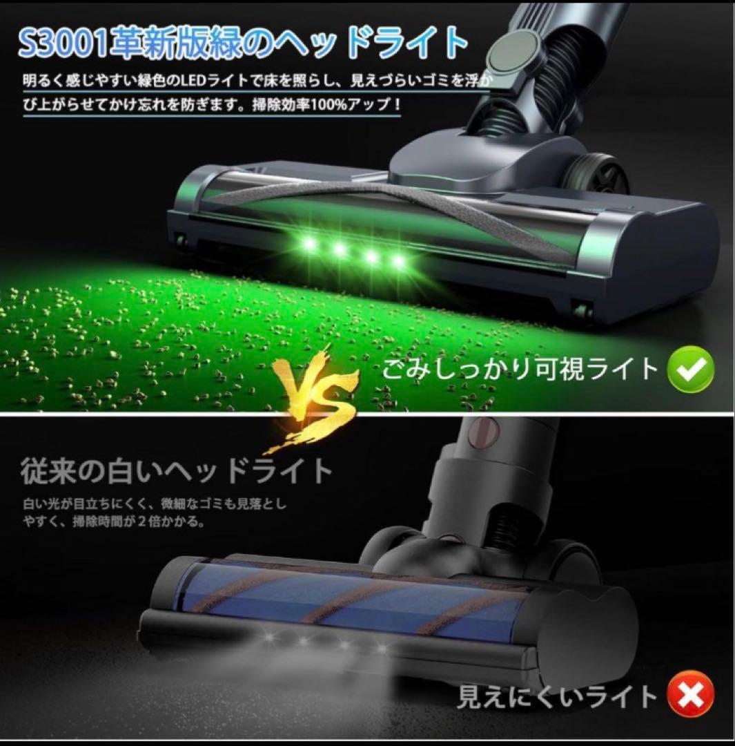 掃除機コードレス 75Kpa超強力吸引 業界軽量設計 自立式