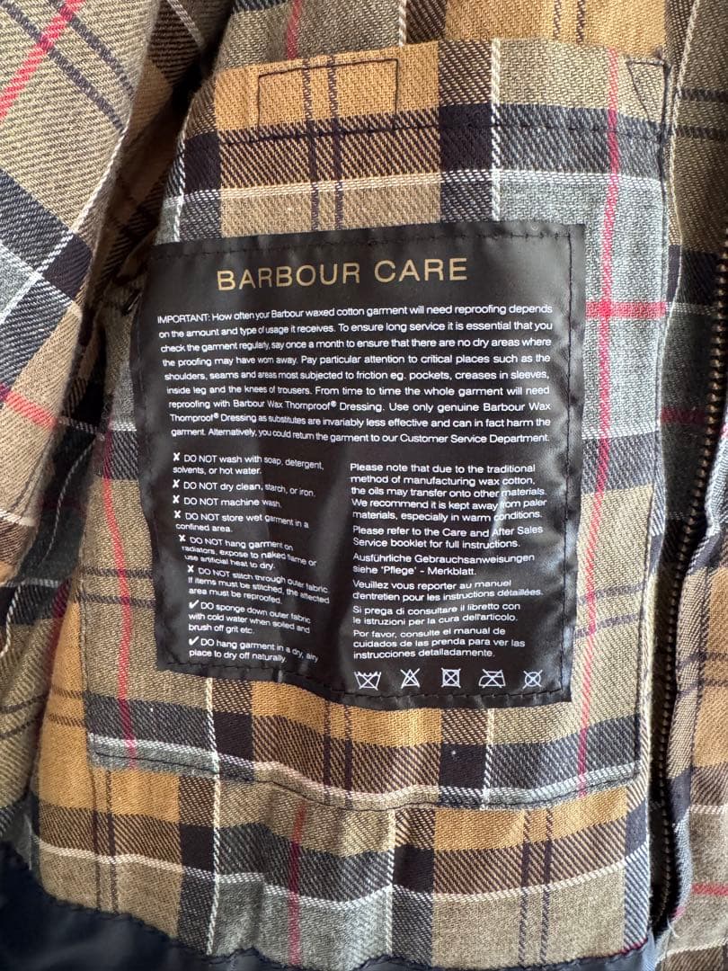 バブアーオイルジャケット　ビデイル　メンズ38