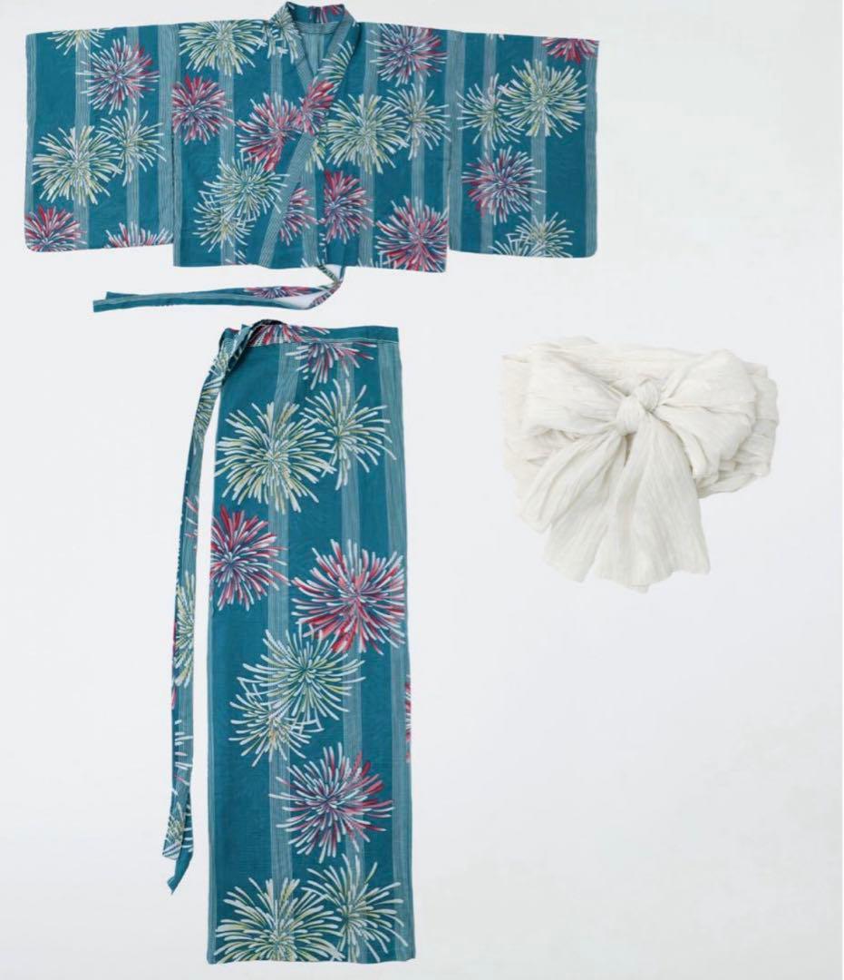 浴衣 兵児帯 2点セット 二部式浴衣