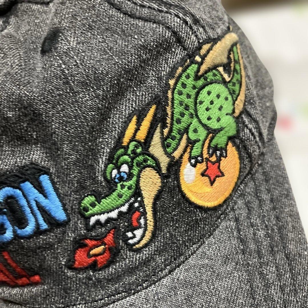 【週末割】ドラゴンボールコラボ 刺繍デニムキャップ ブラック 大人 56-58