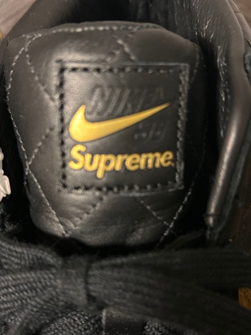 未使用品Nike Supreme Blazer Mid ブラック/イエロー
