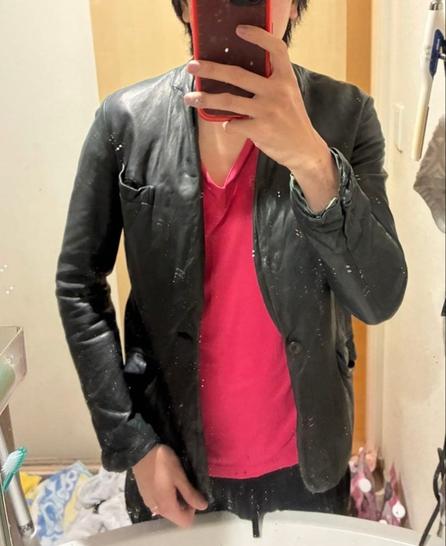 バックラッシュ レザージャケット ブラック　テーラード　サイズ2