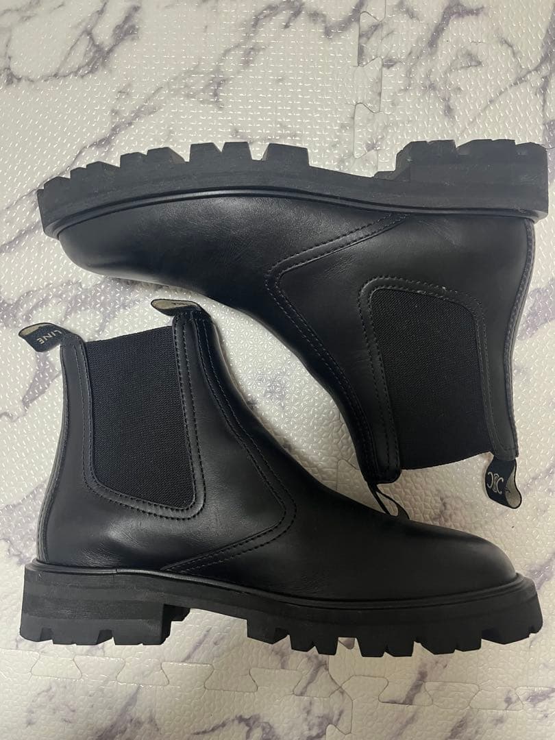 CELINE セリーヌ チェルシー トリオンフ マーガレット ブーツ 黒　39