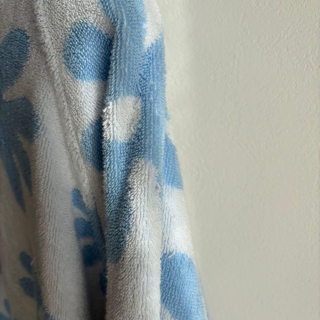 PRADA 三角プレート ロゴ入り パイル生地パーカー総柄 花柄 オーバーサイズ