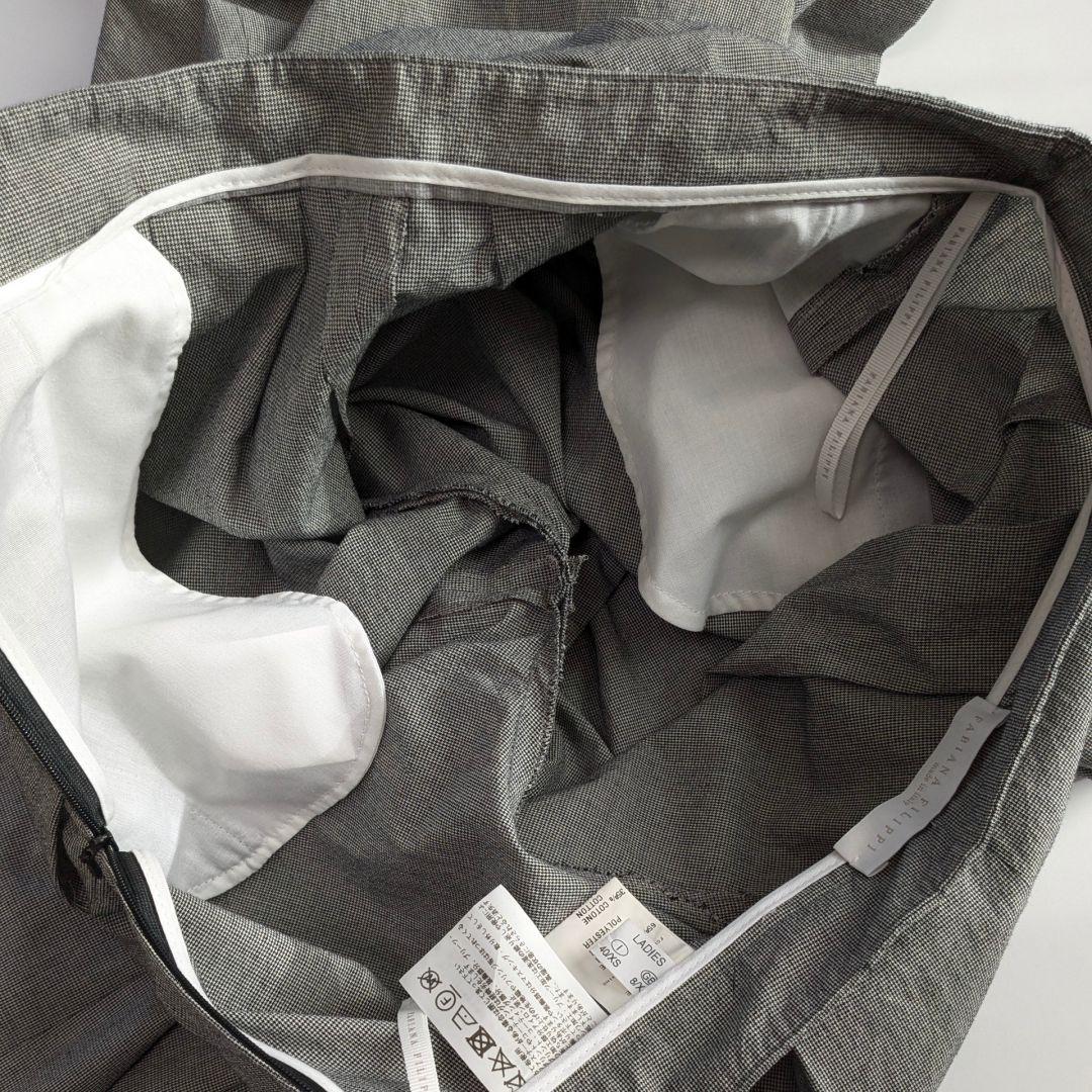 ファビアナフィリッピ ワイドパンツ オーバーサイズ XS ライトグレー