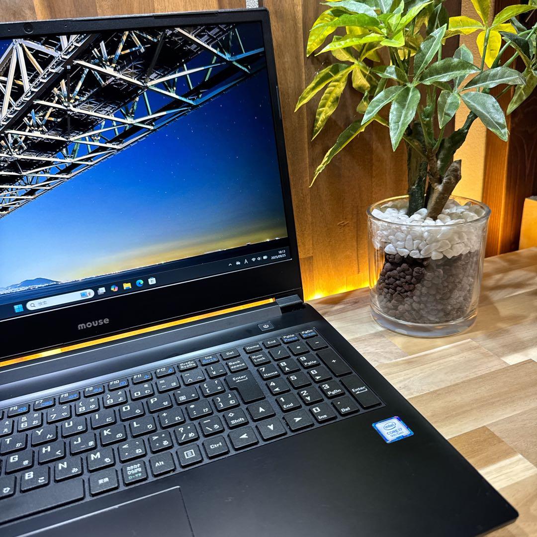 美品ゲーミング‼️Mouse☘️最高峰i7☘メモリ16GB☘フルHD☘ノートパソコン