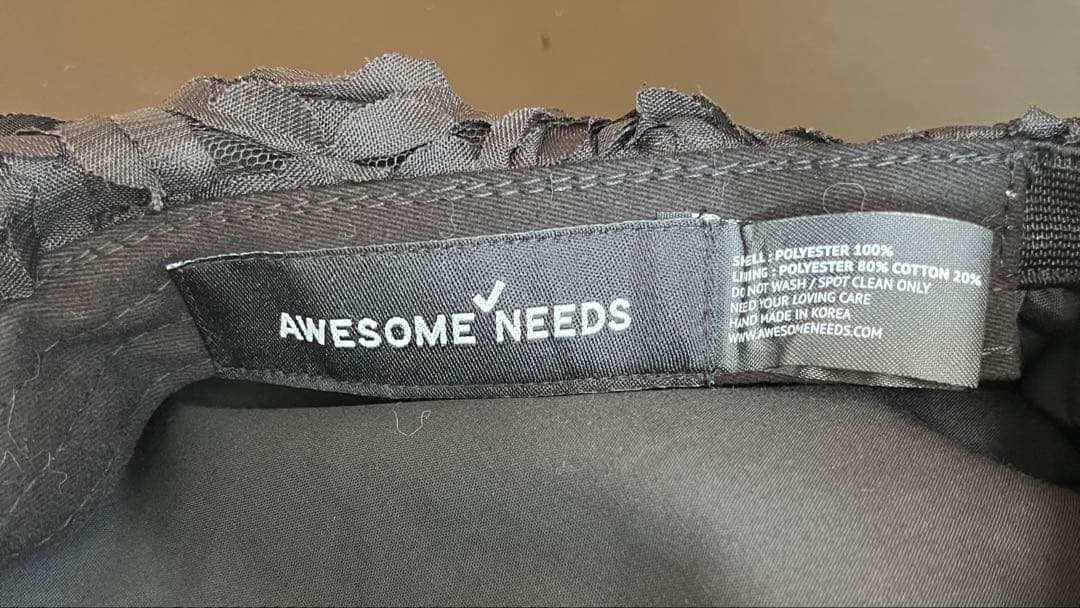 新品　AWESOME NEEDS オーサムニーズ　キャップ　帽子　ハンチング