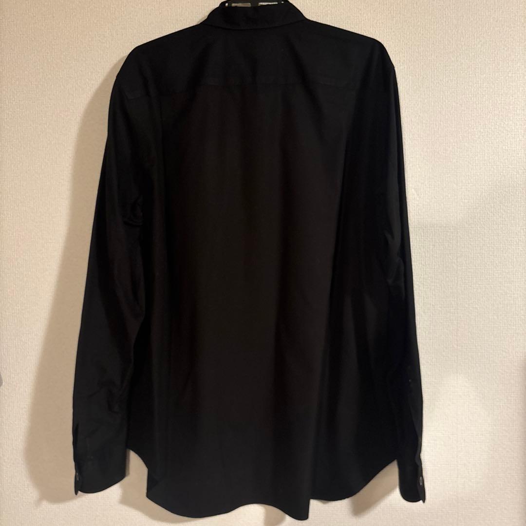 コムデギャルソンオムプリュス クラシック 綿ブロード ブラウス 黒 ブラックM