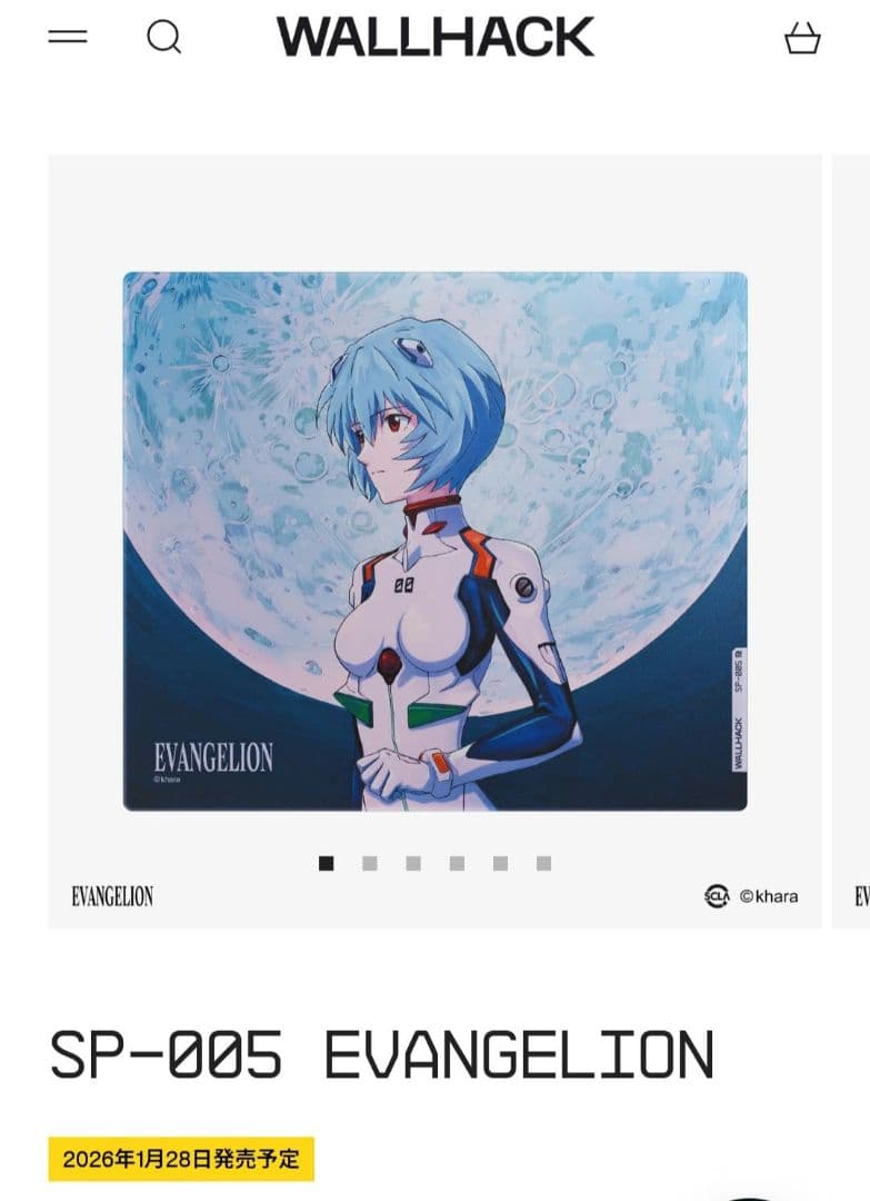 未開封　WALLHACK SP-005 EVANGELION　綾波レイ　海外限定