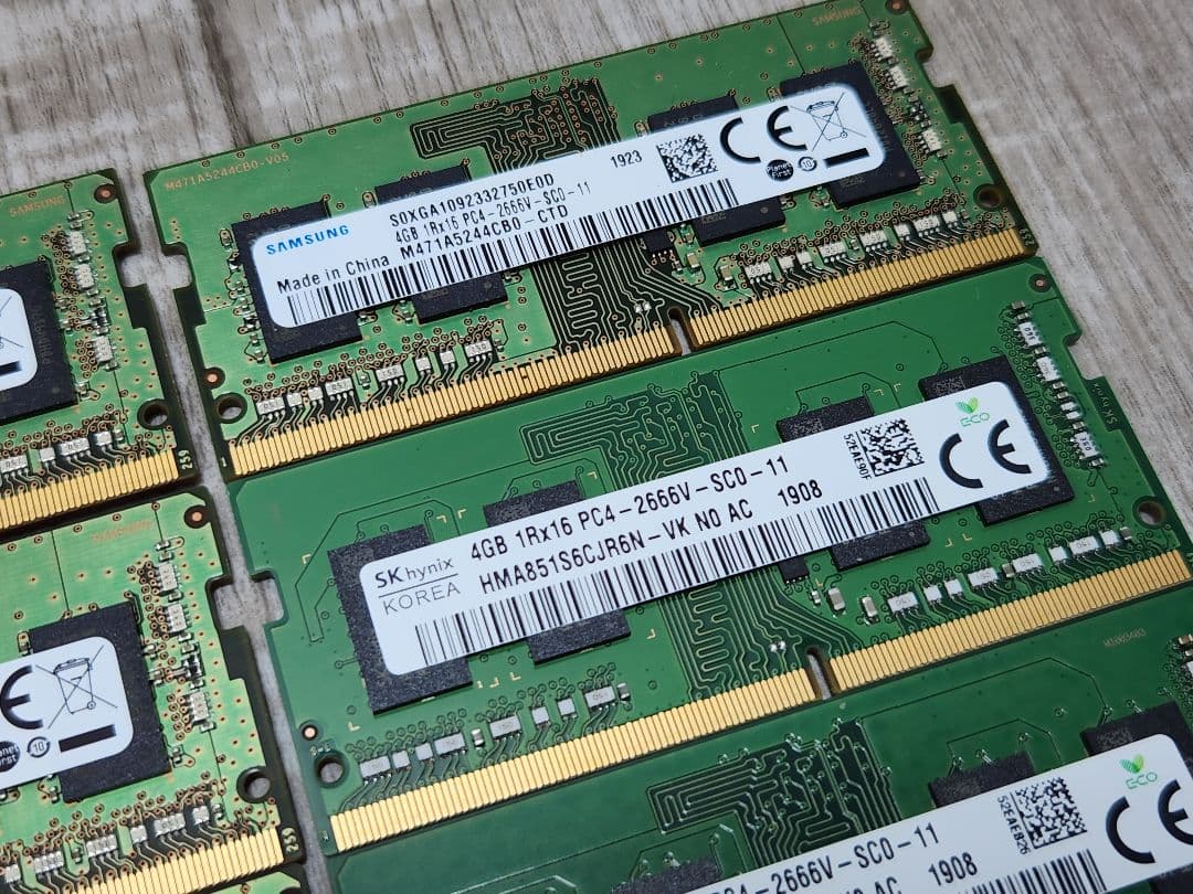 15枚 まとめ PC4 2666V ノート メモリ PCパーツ