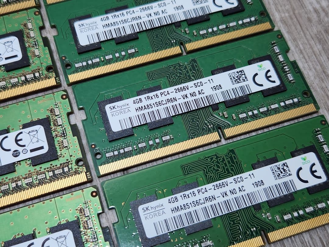 15枚 まとめ PC4 2666V ノート メモリ PCパーツ