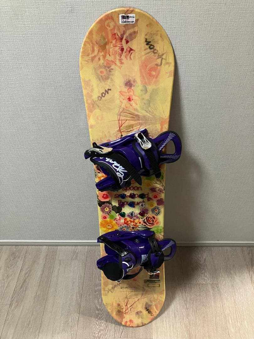 値下げSPOON スノーボード、ビンディングセット（110cm）ブーツおまけ付