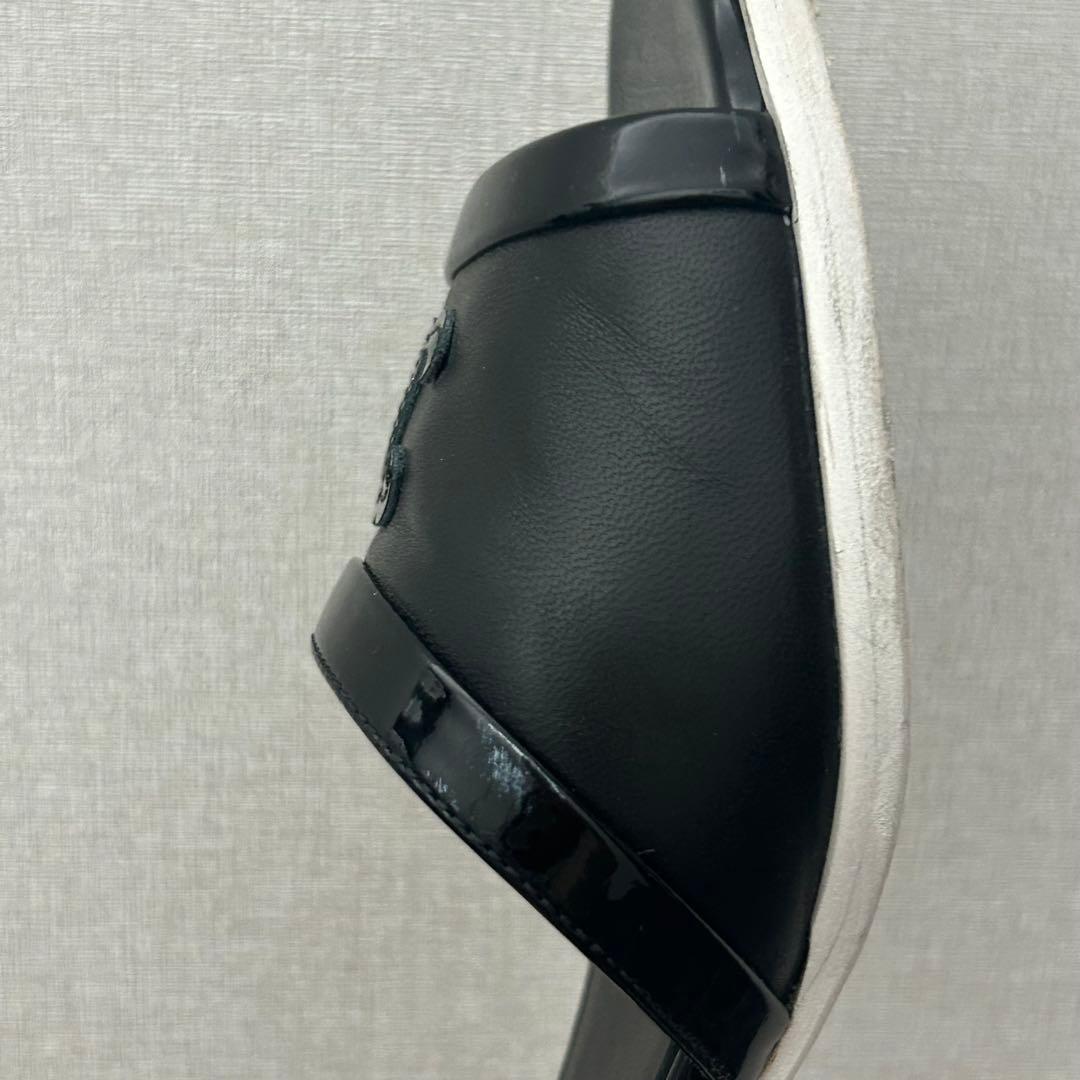 シャネル　ミュール　サンダル　ココマーク　36.5 黒