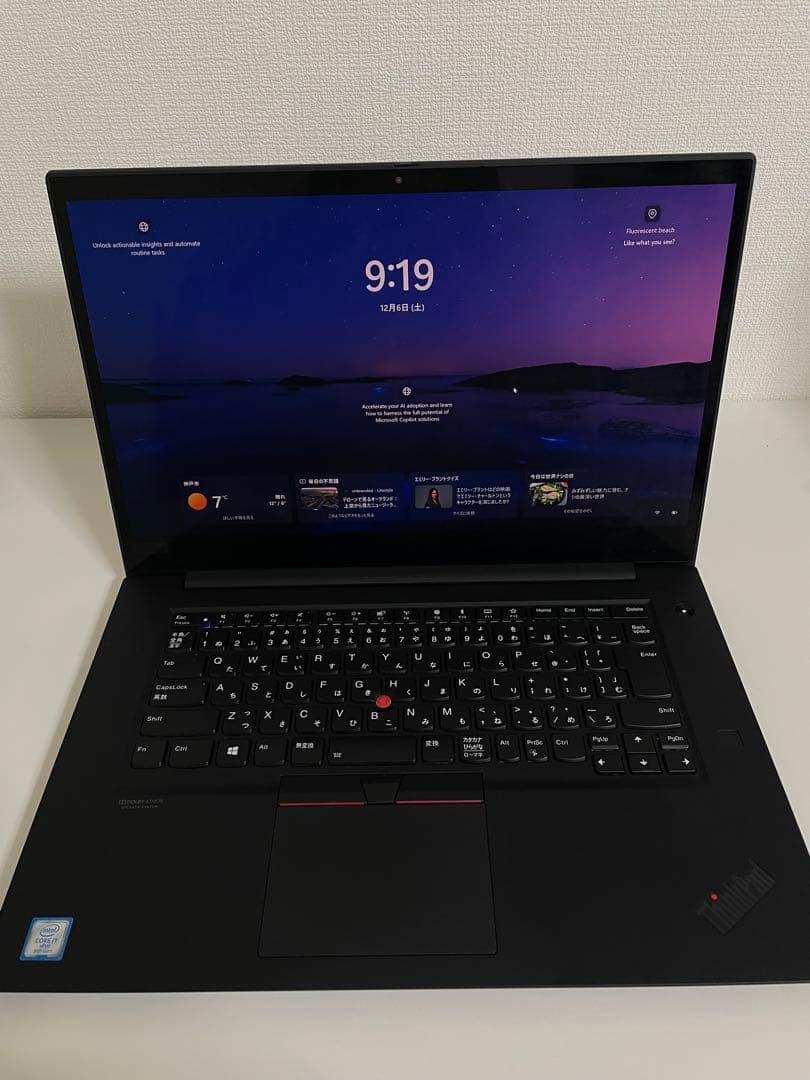 ●SSD1TB●ThinkPad P1 Gen2 i7-9850H 32GB