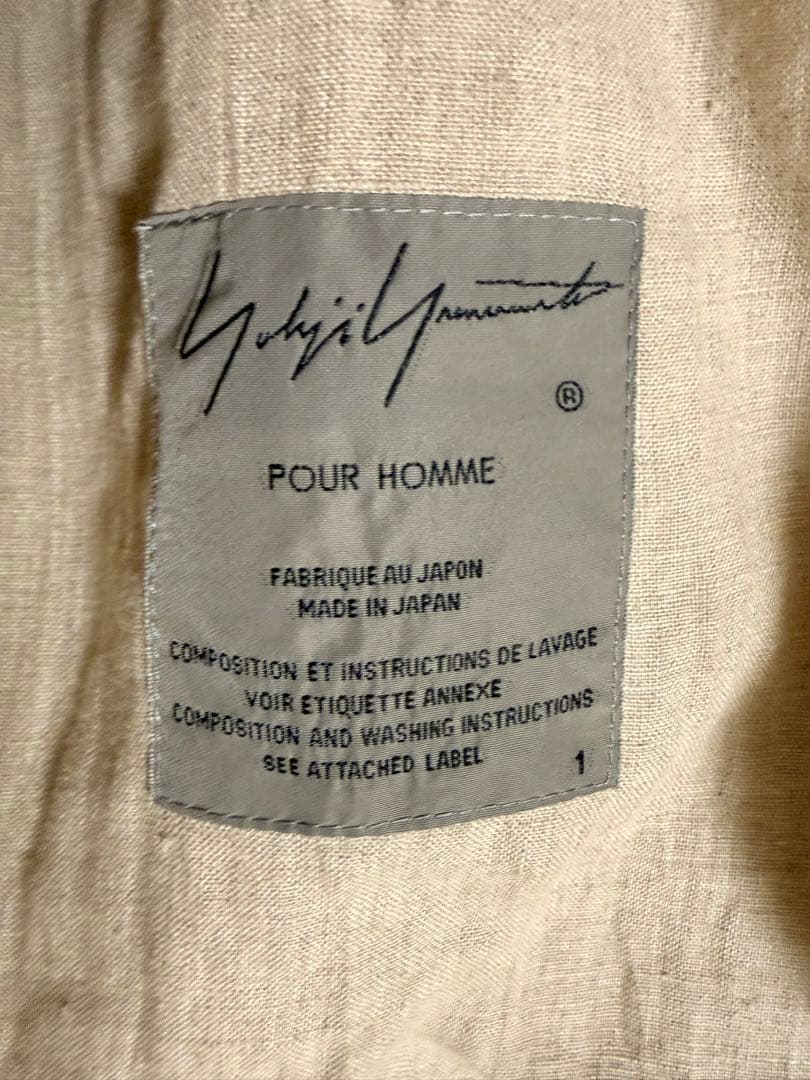 ヨウジヤマモト/Yohji Yamamoto リネンジャケット