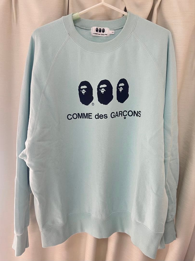 COMMEdesGARCONS A BATHING APE大阪限定スウェットL