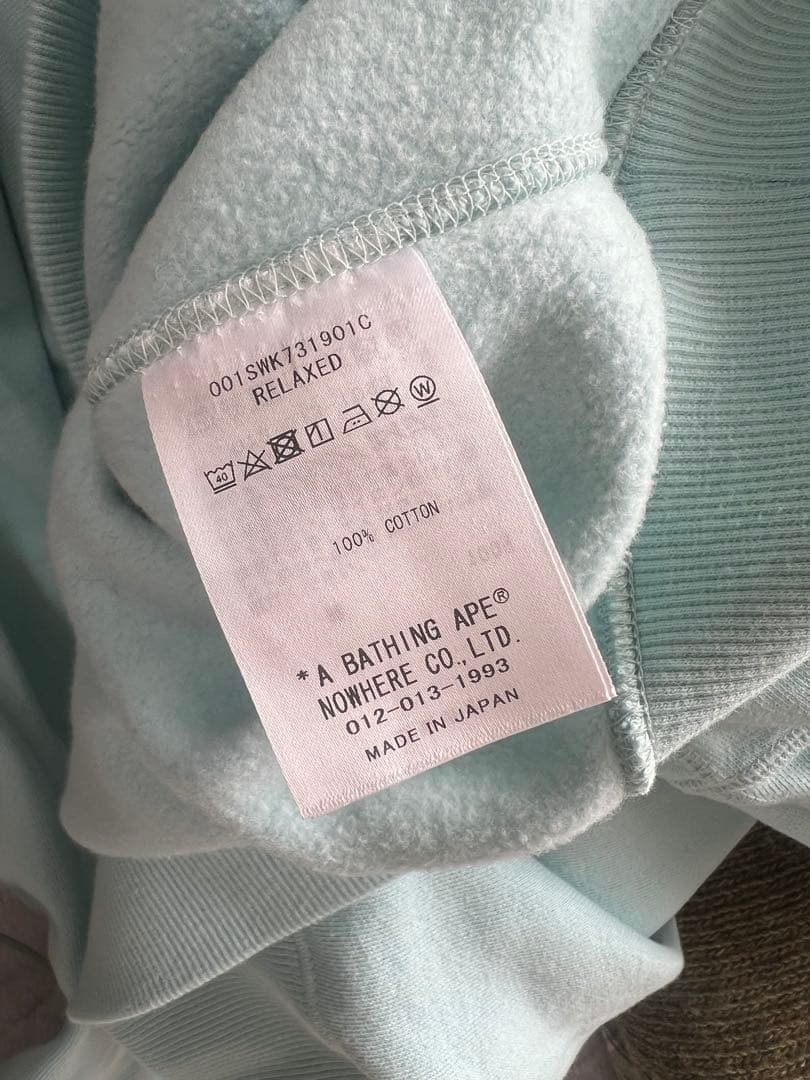 COMMEdesGARCONS A BATHING APE大阪限定スウェットL