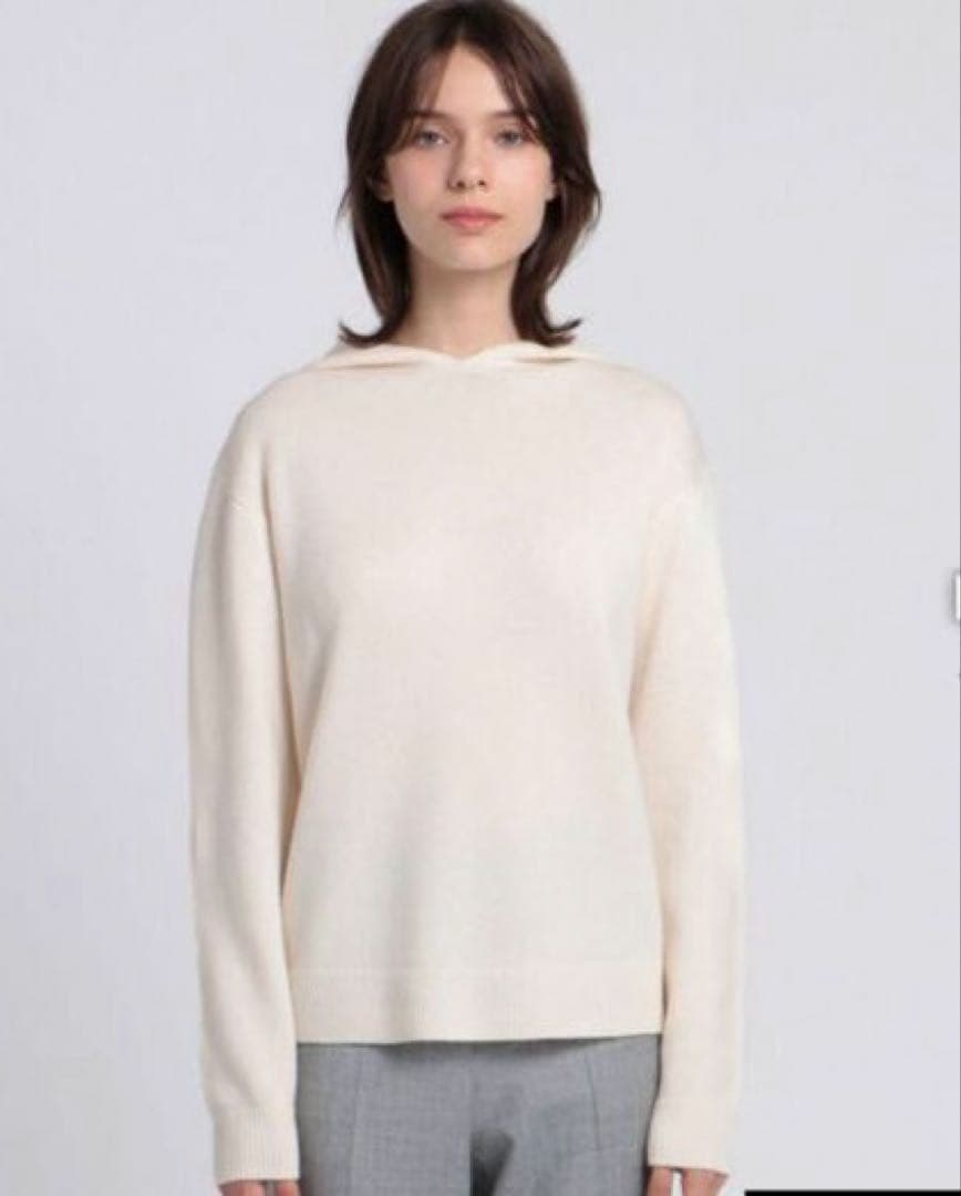 【極美品】2023 Theory ニットフーディー　カシミアウール