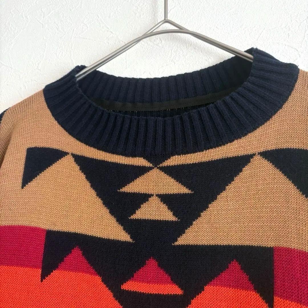 sacai×PENDLETON コラボニット ドローコード チマヨ size2