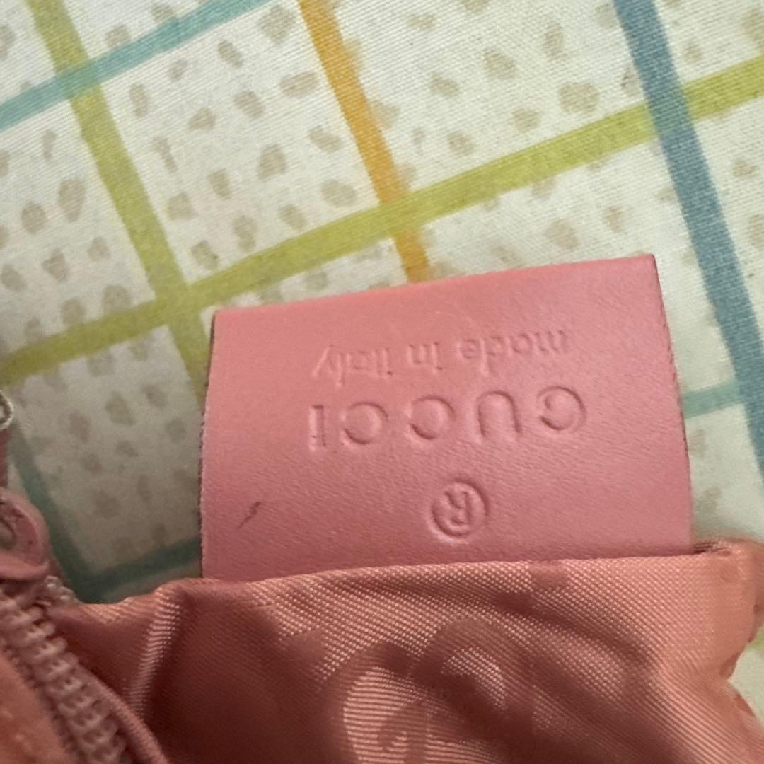 GUCCI エコバッグ 犬型ポーチ付きクマ　ピンク