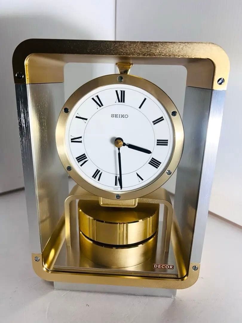 笑顔いっぱい様　美品・最高級 SEIKO DECOR GOLD 置き時計