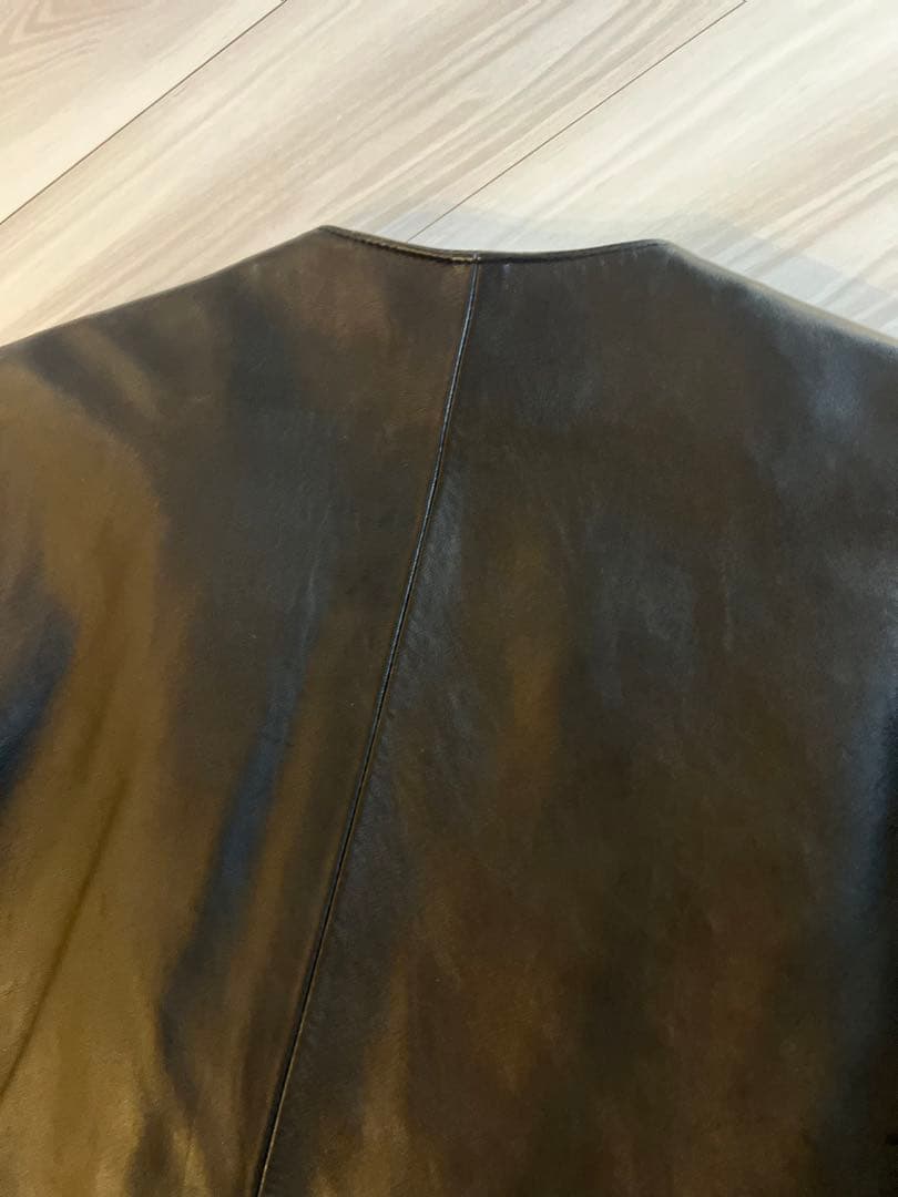 本日限り値下げ！ユナイテッド アローズ ブラックノーカラー レザーライダース