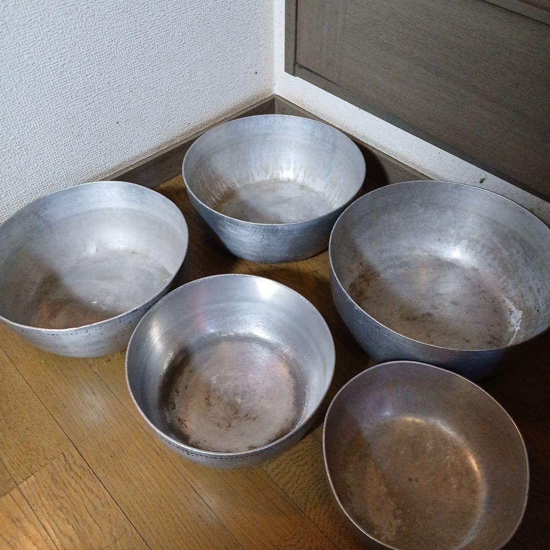 f*f様 料理人仕様アルミ製やっとこ鍋 5個セット 　ガス専用